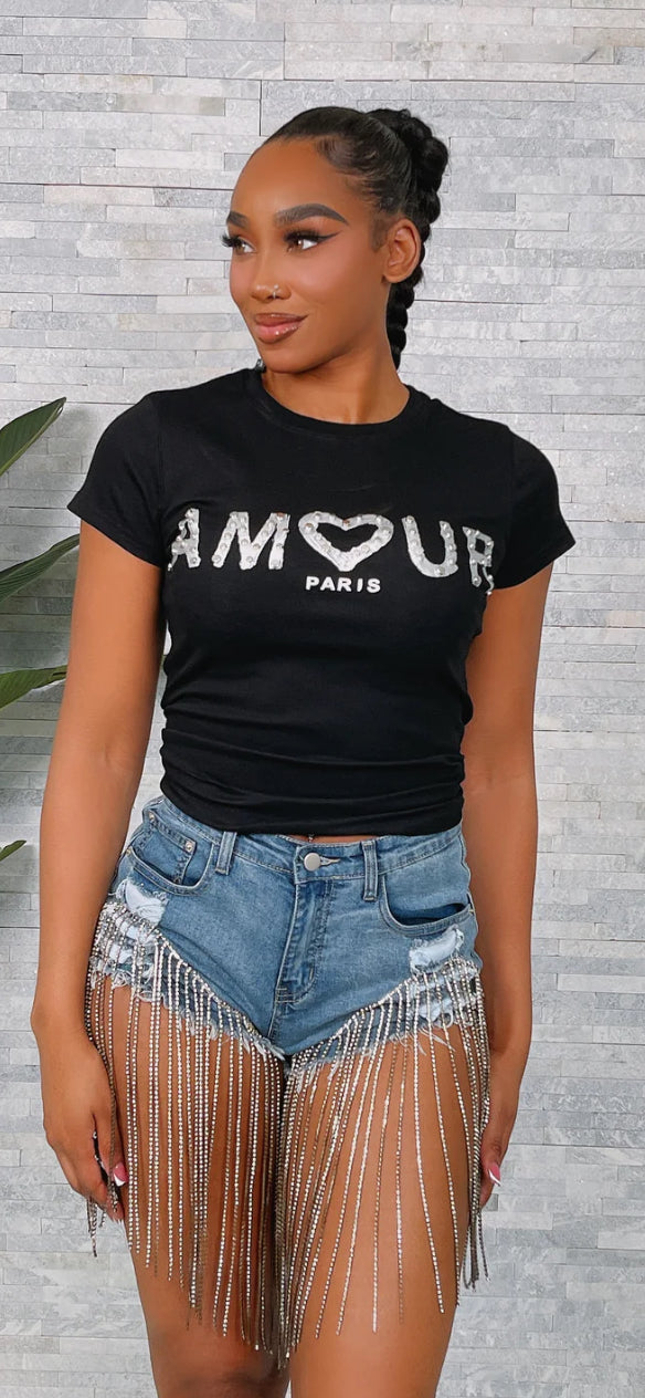 AMOUR STUD DETAIL TOP