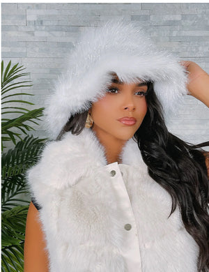 METALLIC FUR HATS