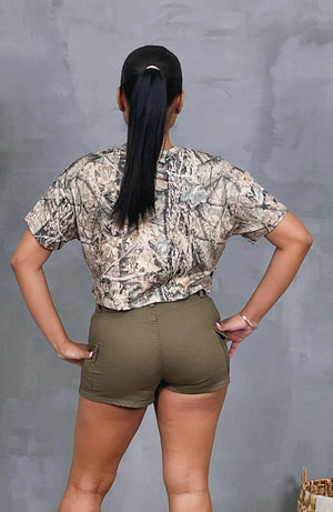 F.A.S.T Boutique "76" CAMOUFLAGE CROP TOP