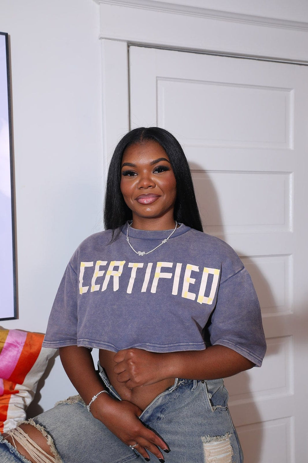F.A.S.T Boutique "CERTIFIED" WASHED CROP TOP