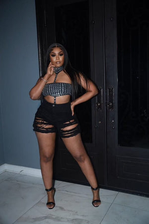 F.A.S.T Boutique DIAMOND STUD TOP