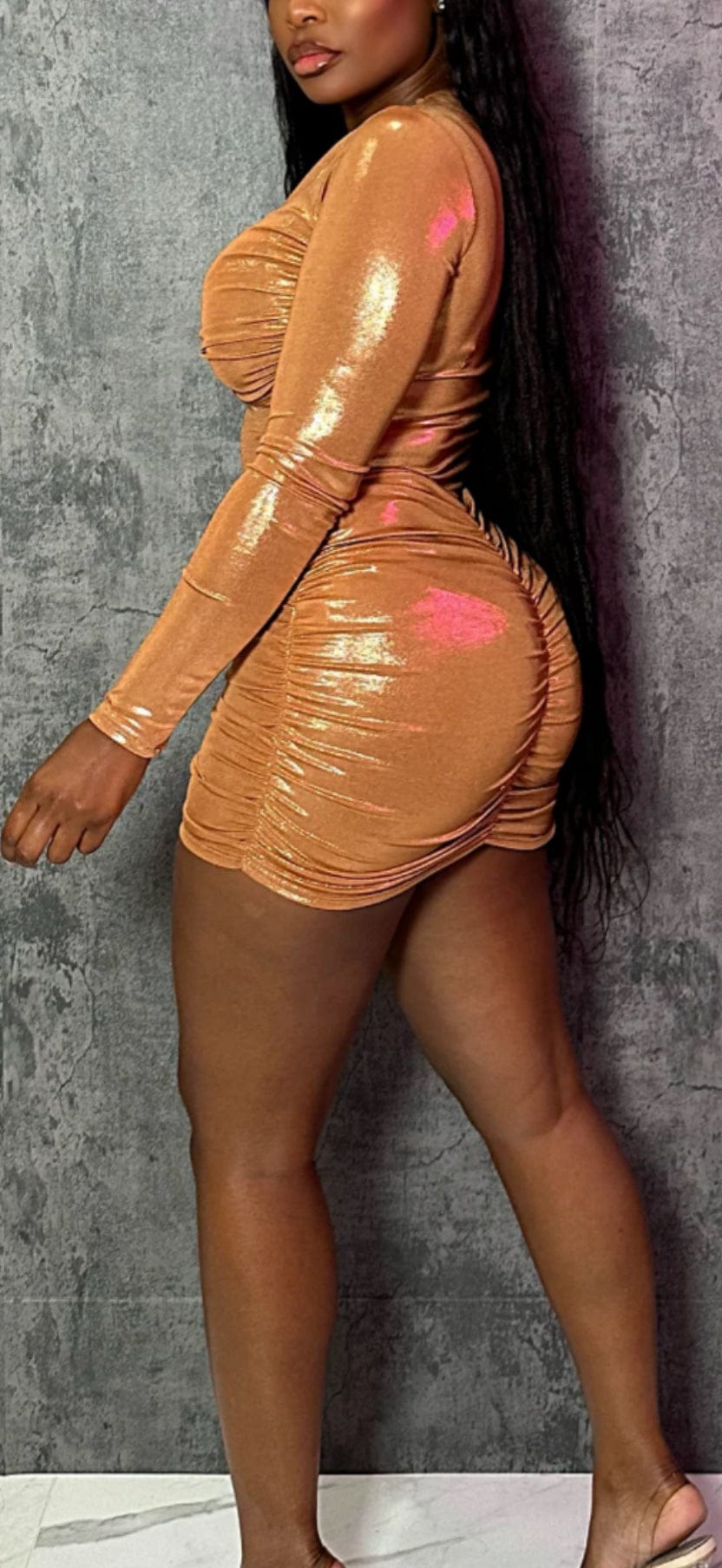 F.A.S.T Boutique FOILED BODYSUIT & MINI SKIRT SET(Pre-Order)