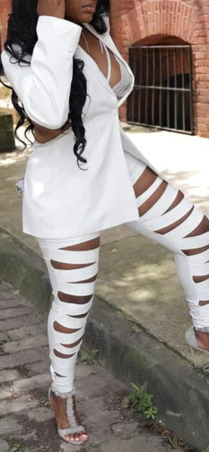 F.A.S.T Boutique FRONT CUT OUT SKINNY PANTS
