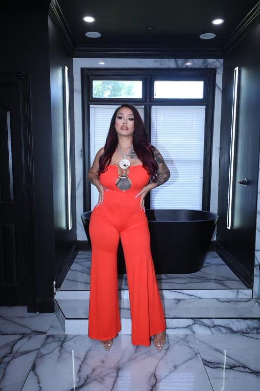 F.A.S.T Boutique GOLD SNAKE TUBE JUMPSUIT