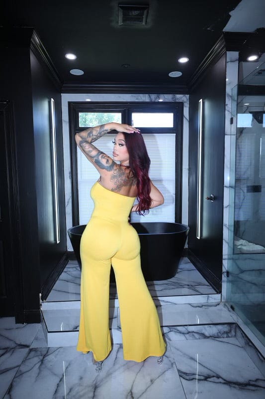 F.A.S.T Boutique GOLD SNAKE TUBE JUMPSUIT