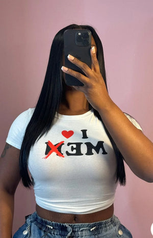 F.A.S.T Boutique "I LOVE MEN" CROP TOP