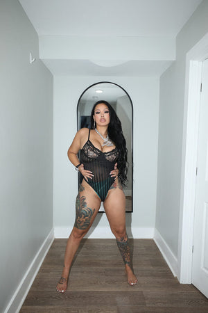 F.A.S.T Boutique LACE KNIT BODYSUIT