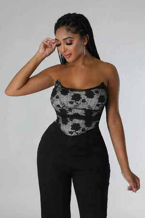 F.A.S.T Boutique Laciest Moments Corset Top