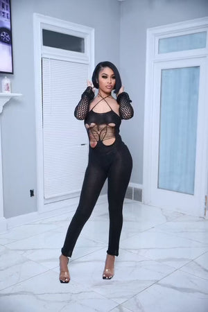F.A.S.T Boutique Midnight Muse Jumpsuit Set