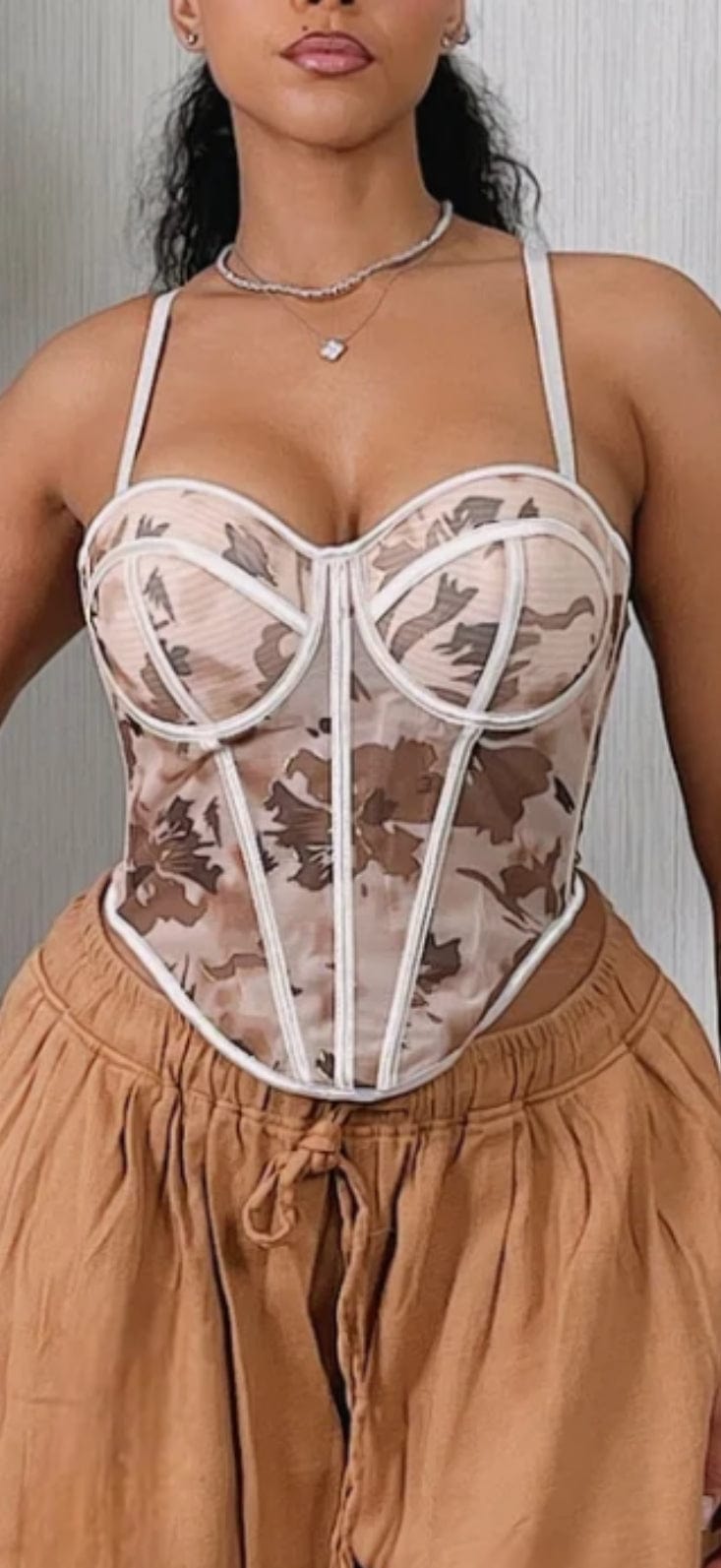 F.A.S.T Boutique Printed Corset