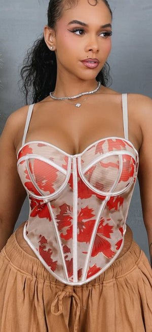 F.A.S.T Boutique Printed Corset
