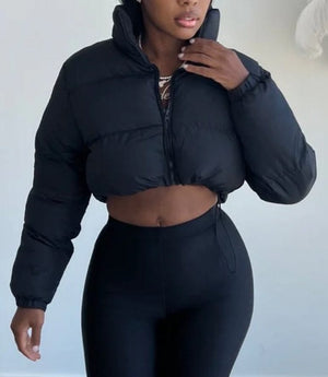 F.A.S.T Boutique PUFFER CROP JACKET
