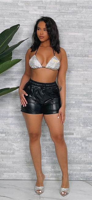 F.A.S.T Boutique RHINESTONE BRA TOP