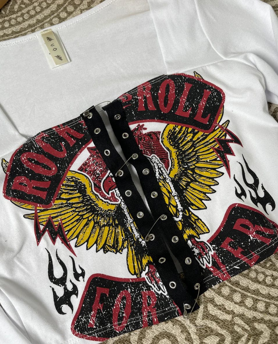 F.A.S.T Boutique ROCKER PIN DETAIL LS TOP(Pre-Order)