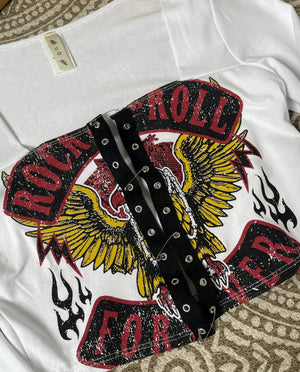 F.A.S.T Boutique ROCKER PIN DETAIL LS TOP(Pre-Order)