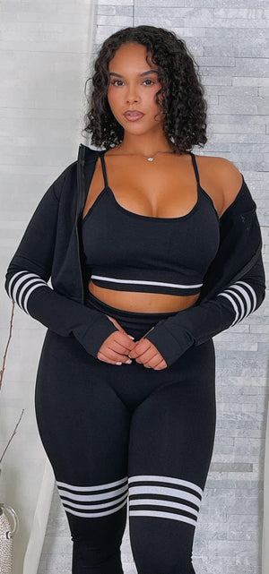 F.A.S.T Boutique SEAMLESS JACKET, BRA & LEGGINGS 3PC SET(Pre-Order)