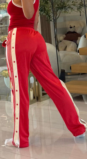 F.A.S.T Boutique SIDE SNAP TRACK PANTS(Pre-Order)