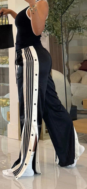 F.A.S.T Boutique SIDE SNAP TRACK PANTS(Pre-Order)