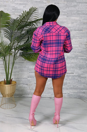 F.A.S.T Boutique SOFT WOOL FLANNEL SHACKET