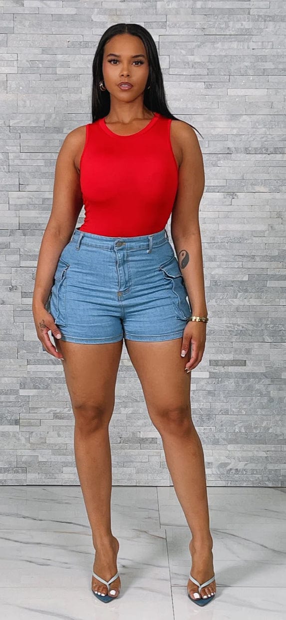 F.A.S.T Boutique SOLID SLEEVELESS BODYSUIT