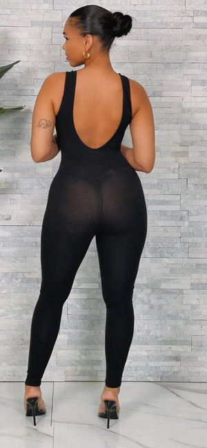 F.A.S.T Boutique SOLID TANK JUMPSUIT
