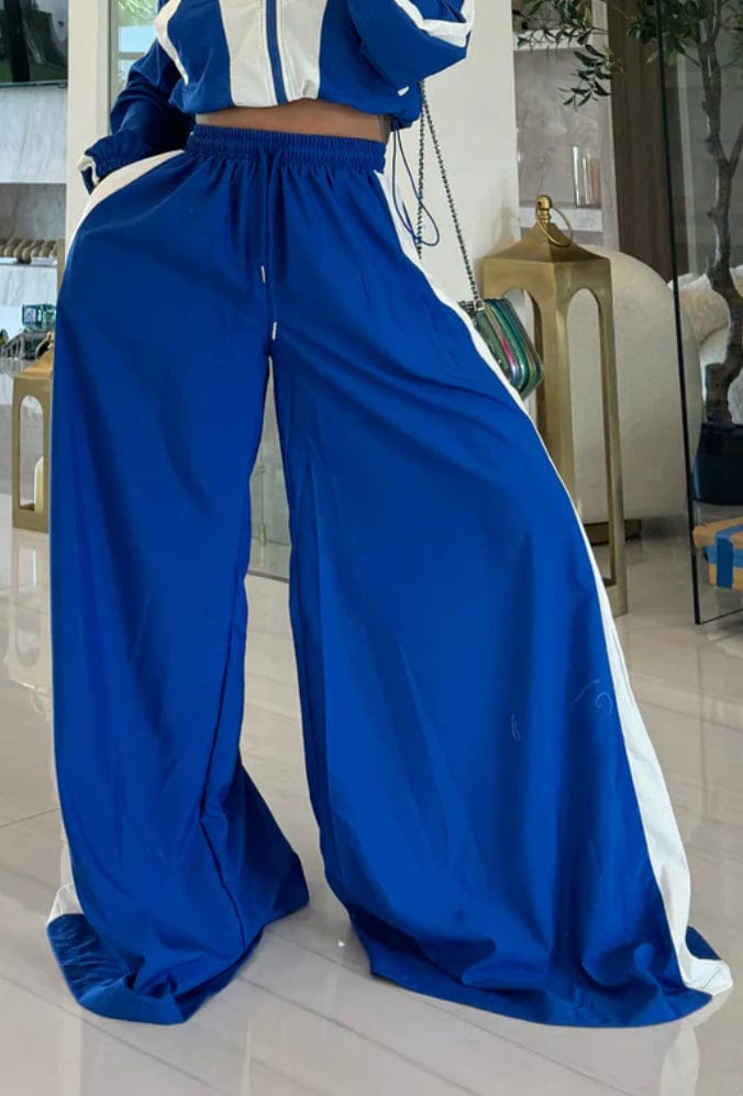 F.A.S.T Boutique WIDE LEG SIDE STRIPE PANTS(Pre-Order)