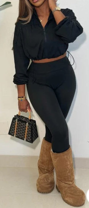F.A.S.T Boutique ZIP UP TOP & PANTS SET