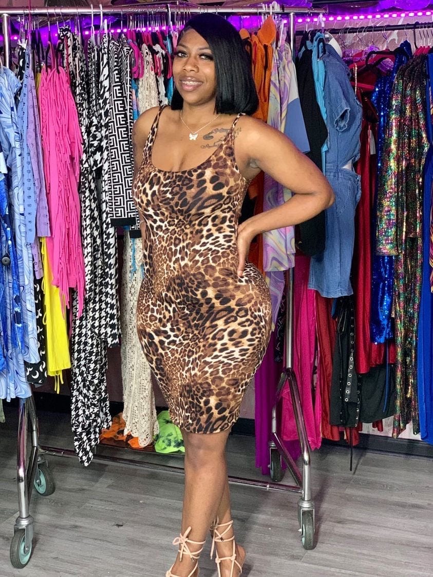 F.A.S.T Boutique LEOPARD PRINT DRESS