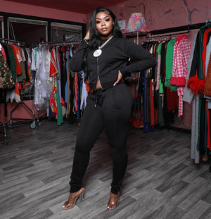 F.A.S.T Boutique SOLID ZIPPER DETAIL TRACK SET